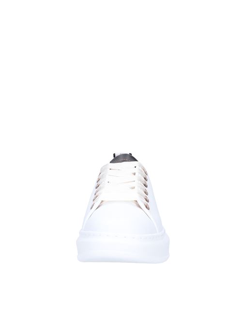 Leather and fabric trainers ALEXANDER SMITH | E2D 28WBK WEMBLEYBIANCO-NERO